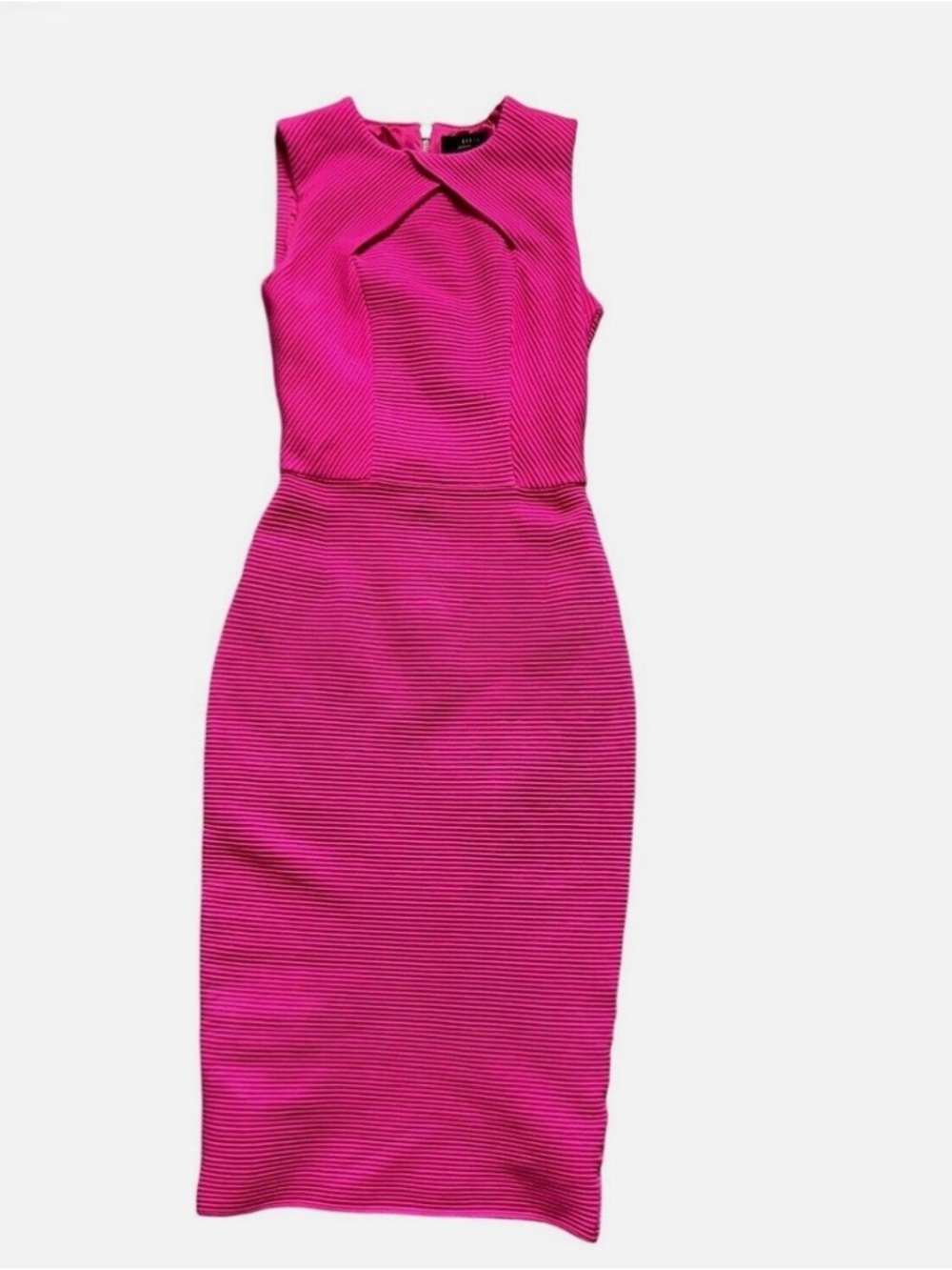 Ted Baker Pink Sleeveless Tarala
Bodycon Knit Midi Dress 3 US 6 8